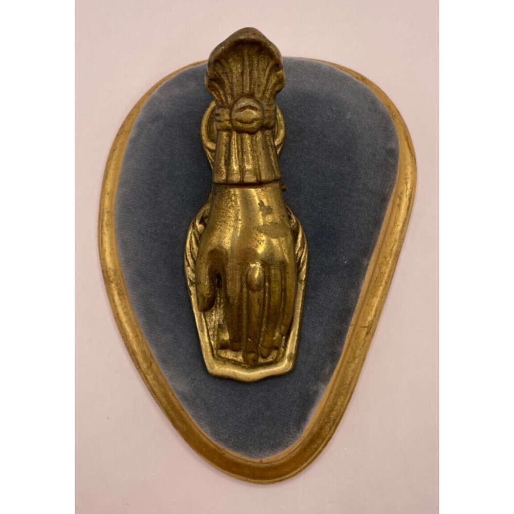Vintage Brass Left Hand Letter/Paper Holder/Clip Made in Japan 4.75 Inches - Picture 2 of 13